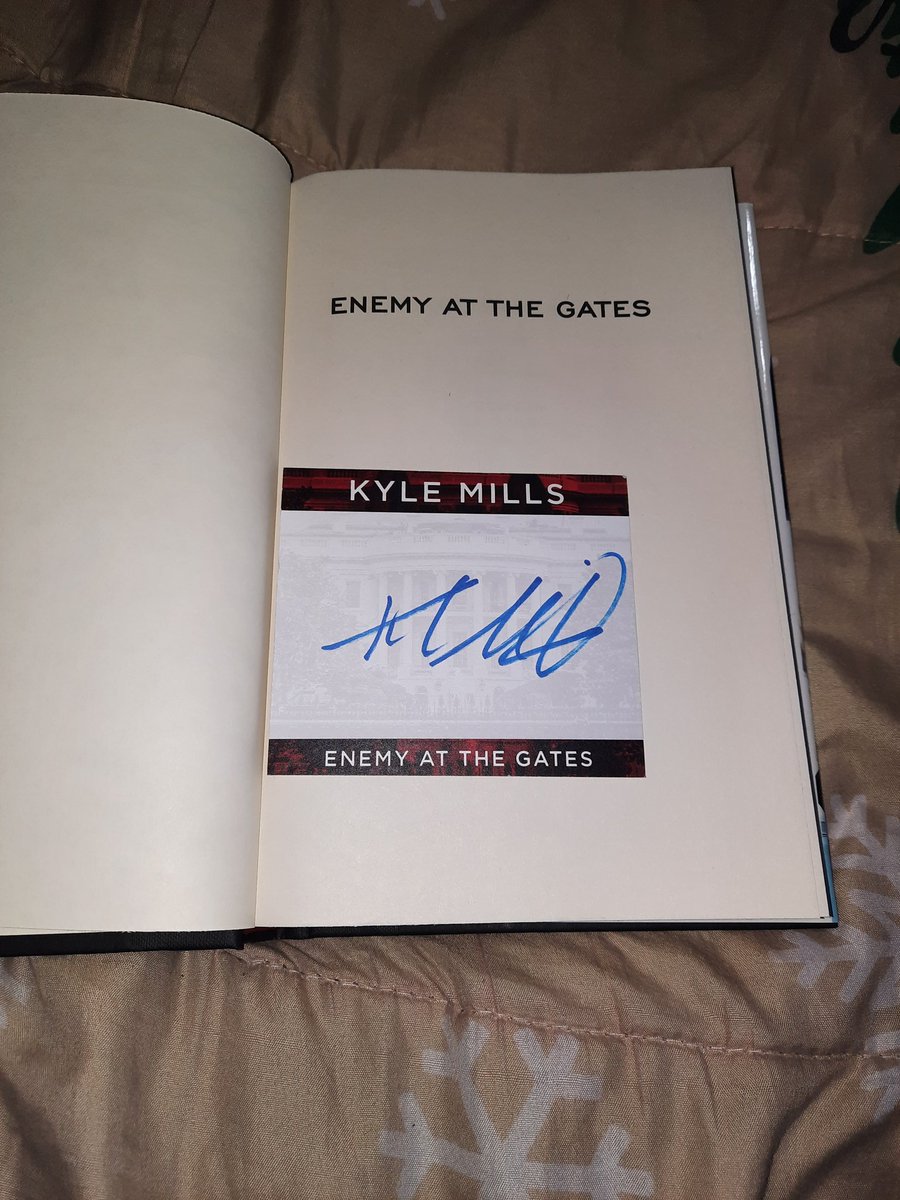 VinceFlynnFans's tweet photo. Rappmas Day 1:

For your chance to win a copy of #EnemyAtTheGates with a signed bookplate by @KyleMillsAuthor.

To enter: reply with what are you most looking forward to in December or for Christmas.

#HappyRappmas #VinceFlynn #MitchRapp #RappyHolidays https://t.co/byel8MPYje