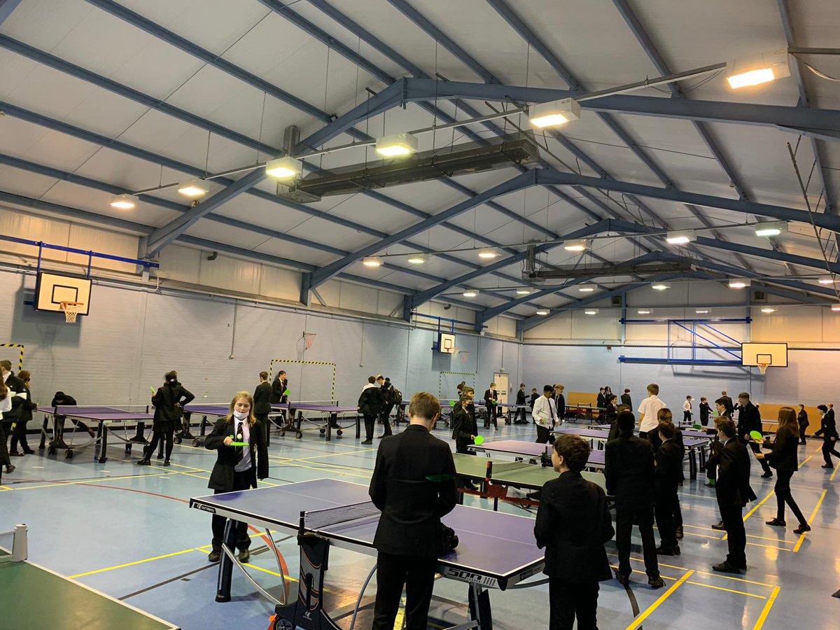 robertsutton_PE's tweet photo. Fantastic to see so many students at table tennis club this lunchtime @BRS_staffs #keepingdry #extracurricular #skills https://t.co/xdolLjHfAX