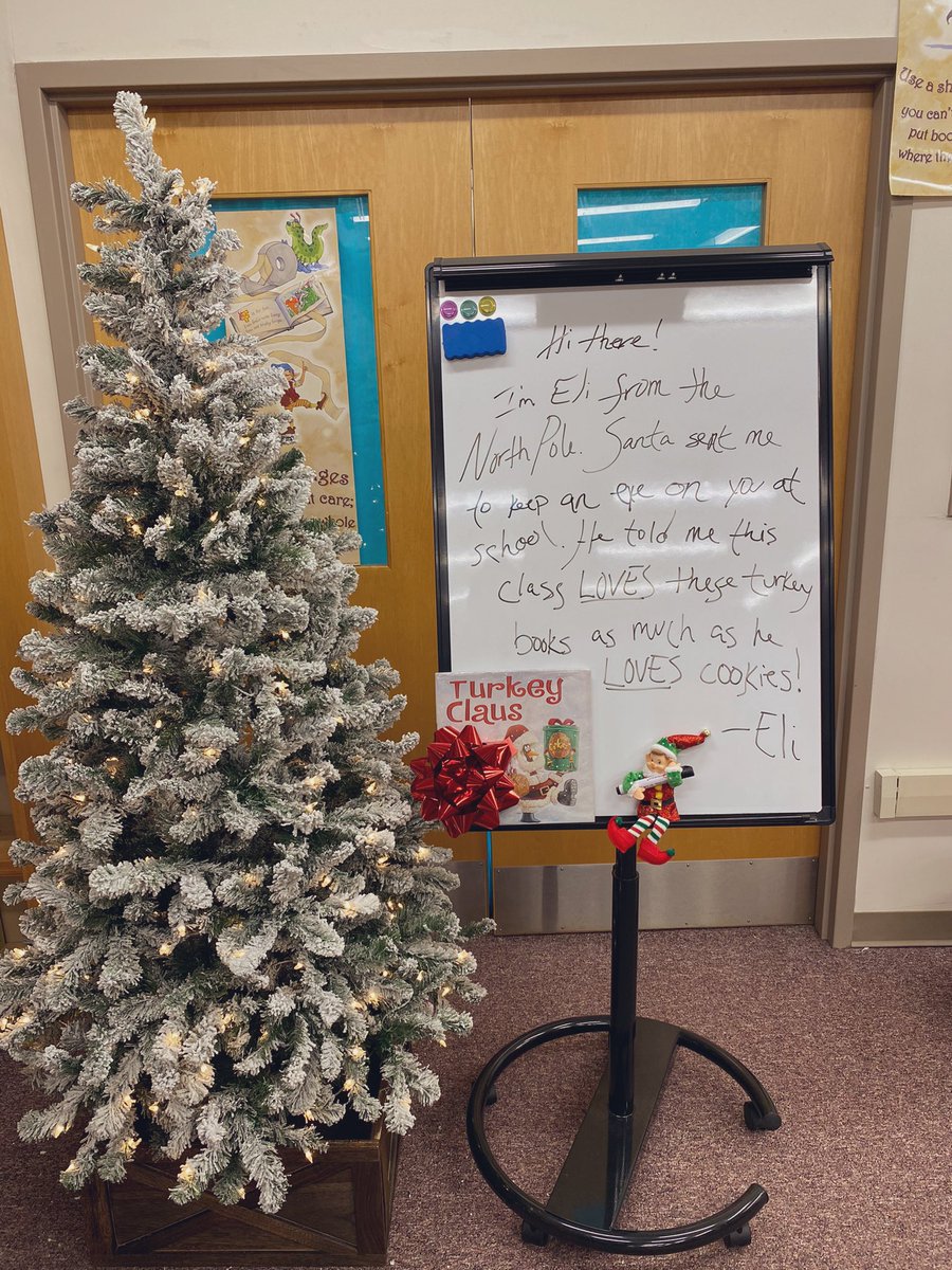 Looks like we have a visitor in the library for the next few weeks👀 @GillHallElem @McClellan_WJHSD <a href="/wjhsd/">West Jefferson Hills SD</a>