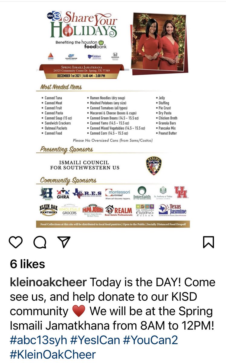 Todays the day!!! Come out and support out KISD Commity! #abc13syh #yesIcan #youCan2 <a href="/oakcheer/">Klein Oak Cheer</a> <a href="/KleinOak/">Klein Oak HS</a> <a href="/KleinISD/">Klein ISD</a>