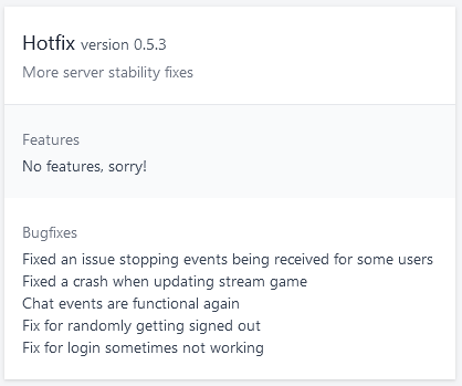 BetterScenes's tweet photo. We've been working hard on some more server updates to continue to improve server stability. https://t.co/nOLMJowJoT