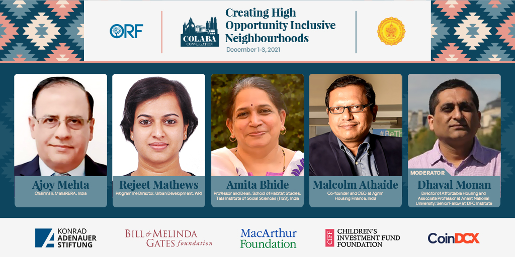 ColabaConvo's tweet photo. Join us for the session with Ajoy Mehta, Amita Bhide, @RejeetMathews, @mathaide123, @dhavalm on Connecting High Opportunity Inclusive Neighbourhoods.

Stay tuned!

#ColabaConversation #NavigatingFaultlines https://t.co/7AiCDWT5gZ