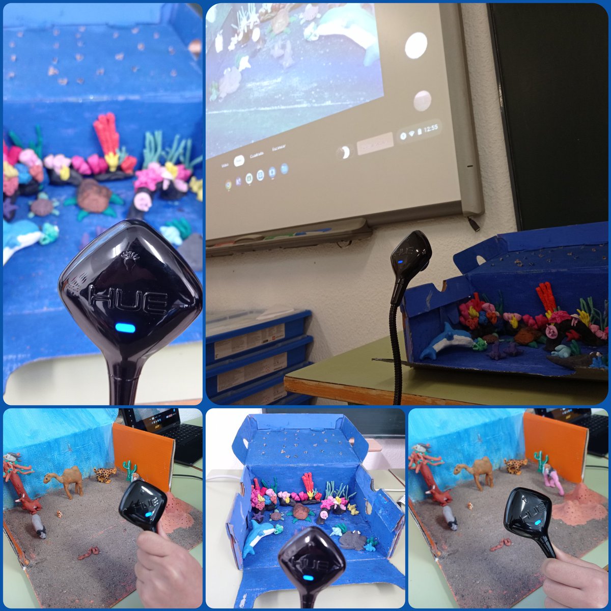 b_nomada's tweet photo. Cada día me gusta más mi #Huepro ! Hoy mis alumnos presentando los ecosistemas del mundo!🏝️🏜️🏞️👀 @HUEcameras #proyectosquemolan #scienceiscool https://t.co/iHerg1KOI8