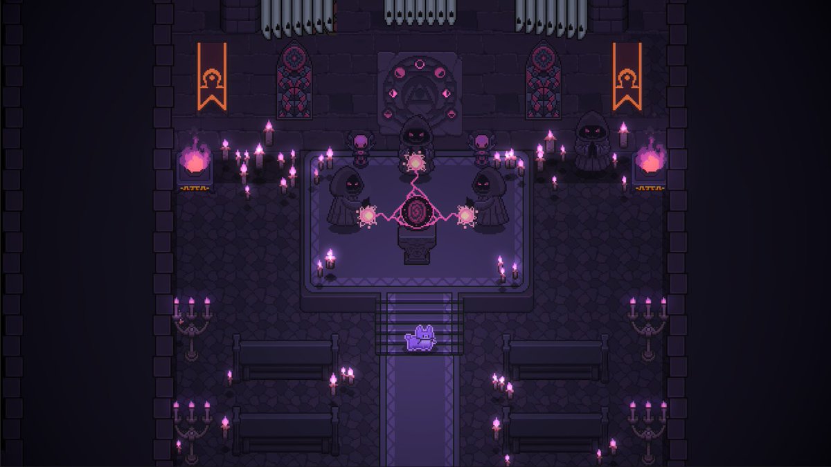itchio's tweet photo. Avoidvania - Early Access: ou play as a small cat, following the smell of a fumet to a secluded castle. You are trapped and hungry! 

https://t.co/ml3wcUNgGZ by @avoidvania https://t.co/UwtSRua4vS