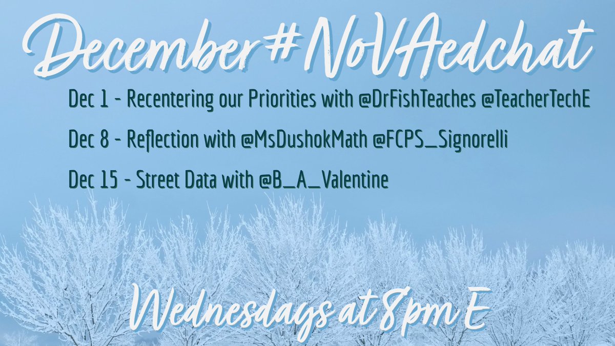 NoVAEdChat's tweet photo. Please join cohost @B_A_Valentine next week for #NoVAedchat https://t.co/jOyTrCuy4T