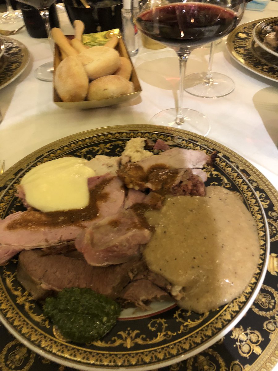 andrepaltry's tweet photo. Your lunch today…thanks Verona..#bollito #amarone #torcolo #peara’ better than natty for sure https://t.co/MgRngAG3vW