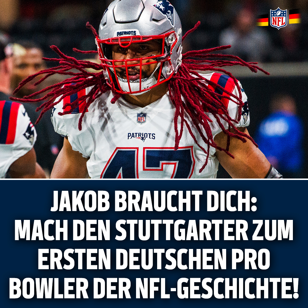 Ab jetzt kannst du Jakob Johnson hier auf Twitter in den #ProBowl wählen. 😍 

Twitter einfach: "#ProBowlVote @johnsonjakob"

Jeder Retweet und jede Antwort auf diese Tweets werden ebenfalls gezählt! 🔥

Clevere Leute nutzen einfach diesen Link 👉 bit.ly/JakobJohnsonPr…