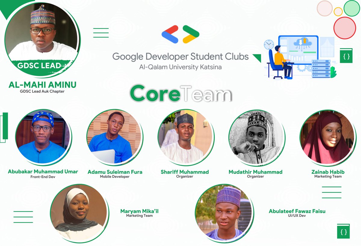 Introducing the New Core Team!

<a href="/googlestudents/">Google Students</a> #gdsc #gdsclpu