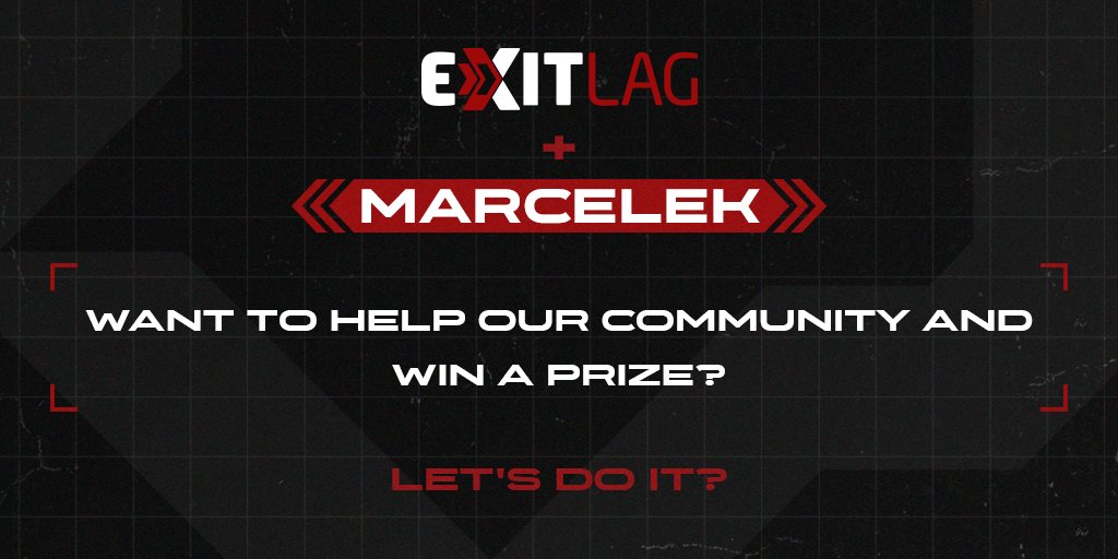 Together with <a href="/ExitLag/">ExitLag</a> we prepared a HUGE giveaway. It's pretty simple to enter
- Click exitl.ag/marcelek
- Follow <a href="/MarcelekPUBG/">Marcelek 🇵🇱</a> and <a href="/ExitLag/">ExitLag</a> 
- Retweet this post
- @ Tag your friend
Winners
01 GPro SuperLight
02 Razer Huntsman Mini
03 Pubg T-shirt and mug
7Days from now GL