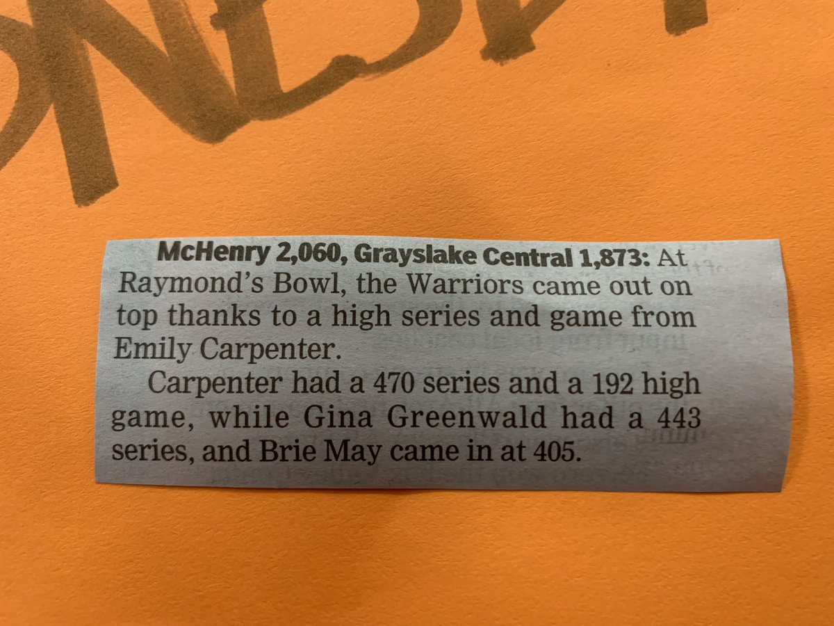 MrsONeil_MCHS's tweet photo. #BasicallyFamous #WarriorPride156 #ThisIsHowWeRoll 🎳🧡🖤 https://t.co/a19edHeVbP