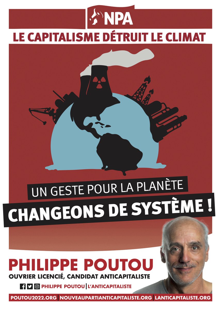 PhilippePoutou's tweet photo. Première série d'affiches pour la campagne présidentielle.
Bientôt sur les murs de vos villes, et si vous souhaitez en récupérer, contactez en MP le @NPA_officiel. À faire tourner sur les réseaux sociaux aussi ! 3/3
#Poutou
#Poutou2022 https://t.co/AaGdej5onv