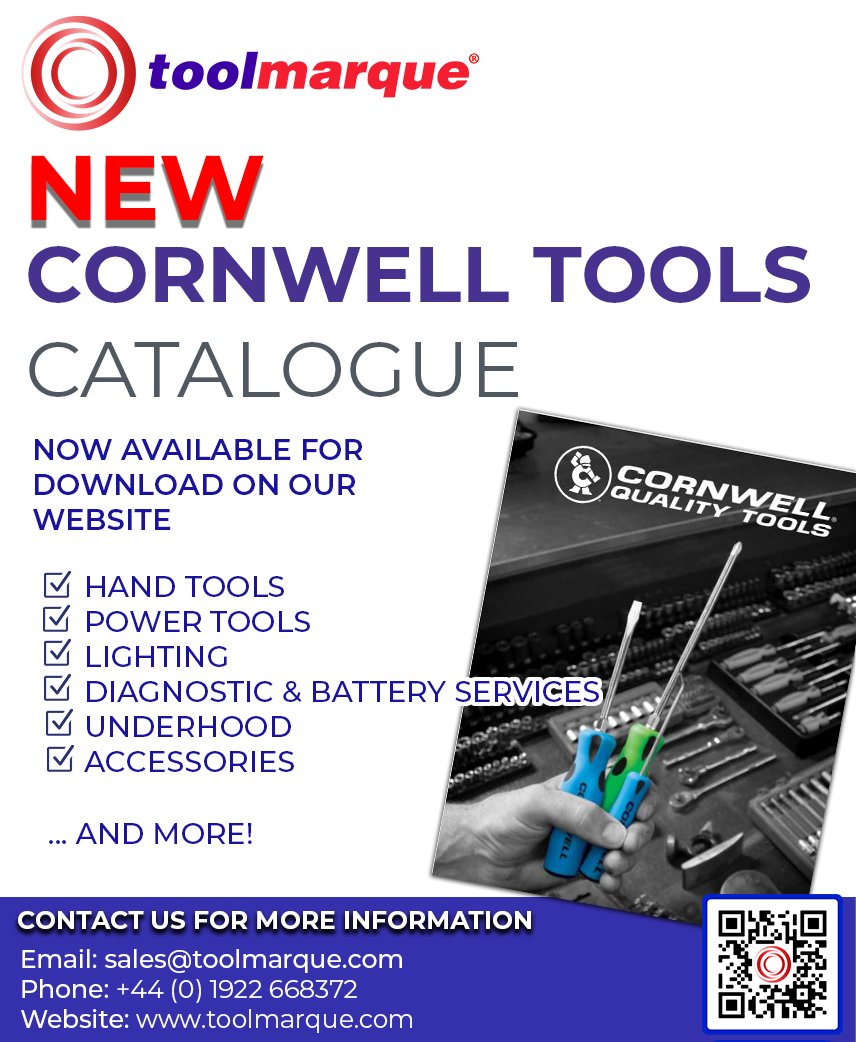 Cornwell Tools Catalogue is available for download on our website: toolmarque.com/cornwell-tools…

#tools #automotive #cartools #garage #toolbox #toolstorage #powertools #lighting #underhood #diagnostictools