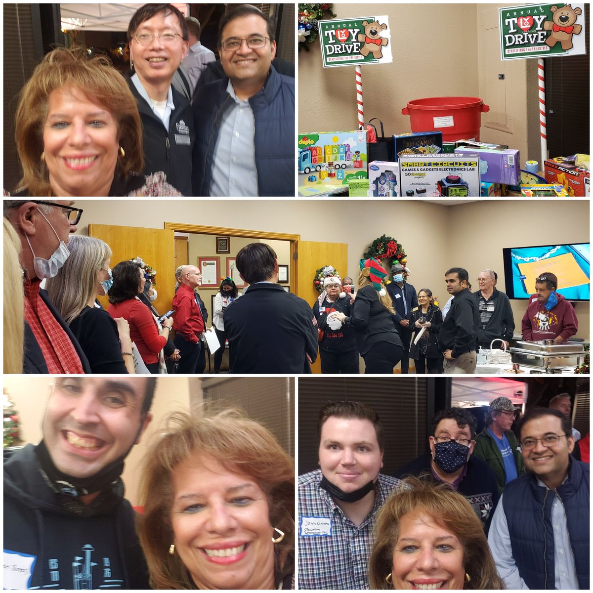 TeresaCoxUS's tweet photo. Fun times at Holiday Mixer At The Fremont Chamber Of Commerce!! #fremontchamber #fremontstrong #toys4tots https://t.co/a7ehG0kQtO