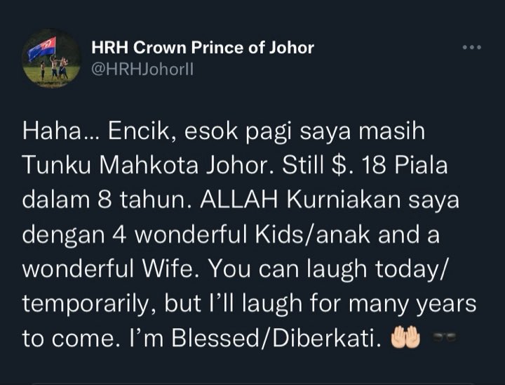 KBH_MY's tweet photo. @minnowalbertron @hakimanizarr @Zaki_Yamani_ @khairizulfadhli @HRHJohorII Ni baru koyaks bang. 😂🤣 https://t.co/EuuBw94dn1