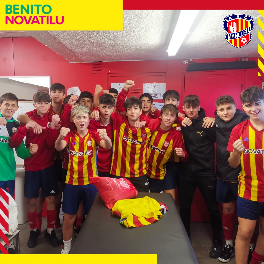 AECManlleu's tweet photo. [FUTBOL BASE]

El Cadet B va com un 🚀🚀🚀!

Van líders amb tots els partits guanyats i aquest diumenge van vèncer 12-0 a l'EF del Ripollès FC! 🔛🔥

🔴🟡 #somdelmanlleu #aecmanlleu https://t.co/4imemjYGKE