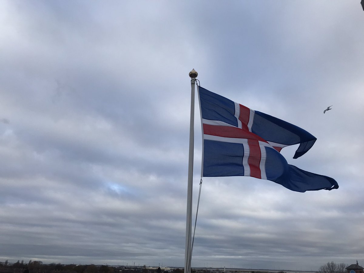 AVilbergsdottir's tweet photo. Gleðilegan fullveldisdag!

The Icelandic flag is up in our Grimsby office to celebrate Iceland’s Sovereignty Day! 

Fun fact:This is also the day I got christened 25 years ago! 
@JonathanGoolden @WCllpSolicitors https://t.co/hBDV5xn7rI