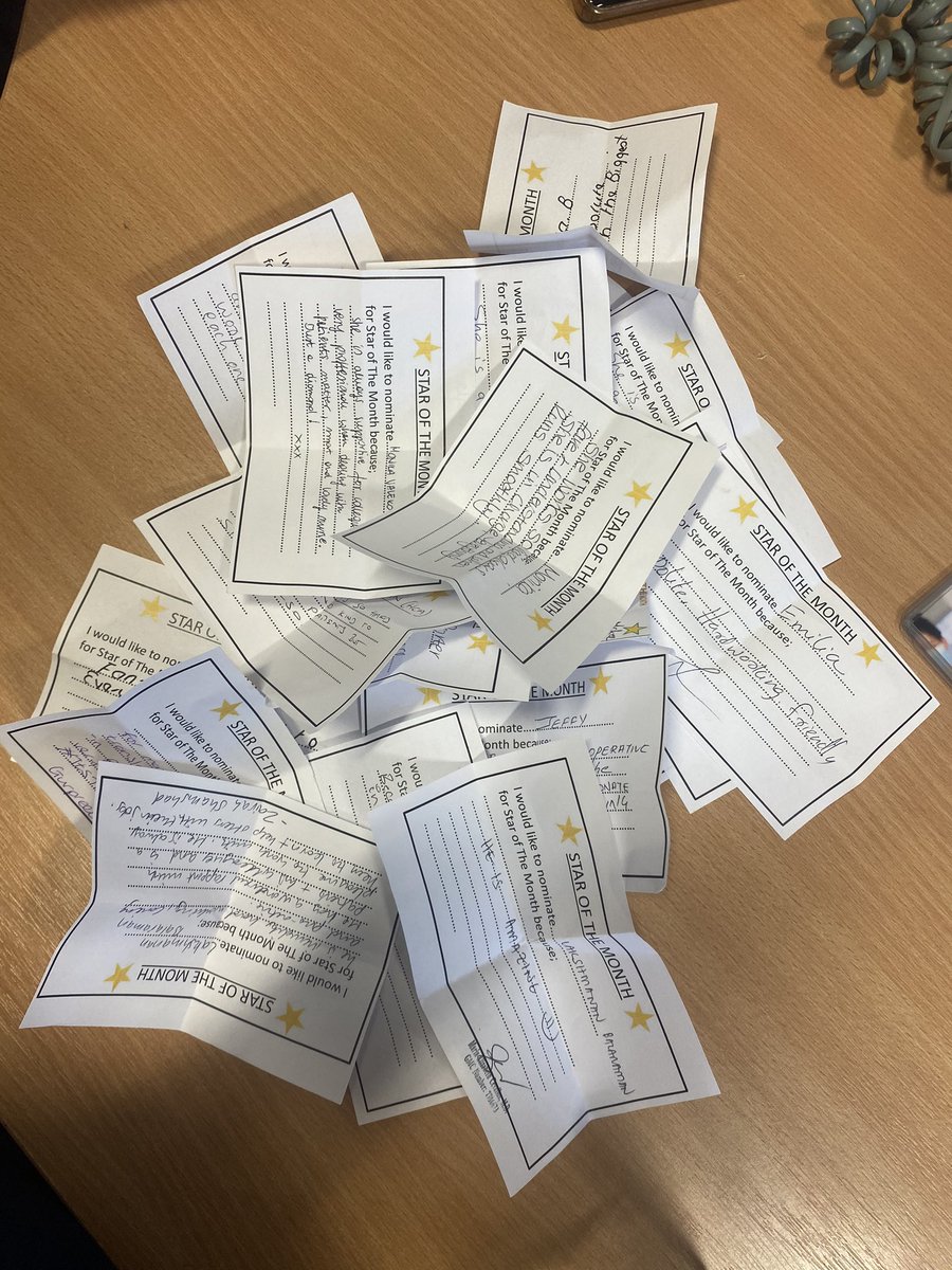 UHCW_neurosurg's tweet photo. Another full star of the month nomination box - Lots of amazing nominations. Well done team 👏 🌟 #teamneuro #pride https://t.co/WC5qGC8m2F