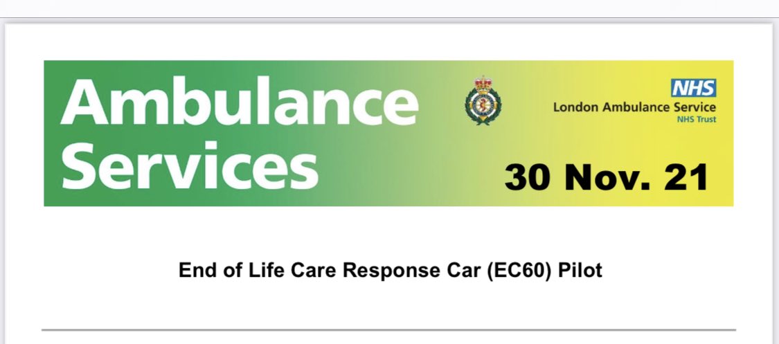 A very exciting chapter in the <a href="/Ldn_Ambulance/">London Ambulance Service</a> <a href="/macmillancancer/">Macmillan Cancer Support</a> partnership. A wonderful opportunity for patient care and staff education, hoping it’s a very successful pilot <a href="/GeorginaM_Jones/">Georgina Murphy-Jones</a> <a href="/KarinaCatley/">Karina Catley</a> <a href="/DianeLaverty4/">Diane Laverty</a>