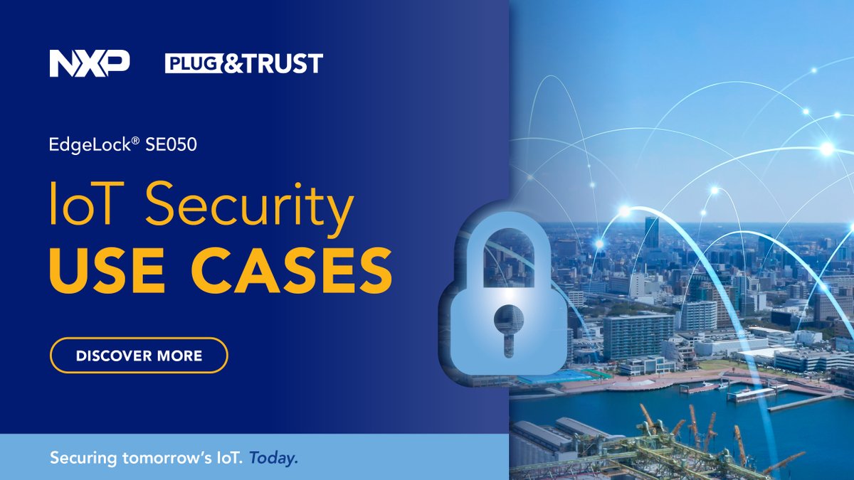 NXP's tweet photo. With our simple, yet comprehensive overview of the different #IoT #security use cases supported by #EdgeLock SE050, we provide you with all you need to get you started with the specific application. 

Find more information here: https://t.co/g5t7HwK7N4 https://t.co/HEnESyyWYa