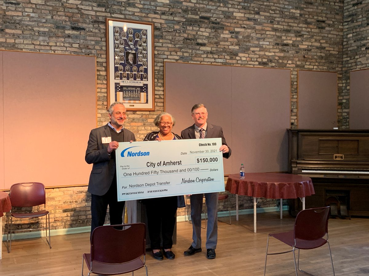 This #GivingTuesday, Nordson donated the Nordson Depot, as well as $150,000, to the City of Amherst to maintain and renovate the space. We are excited to see how the community will use and beautify the space. To learn more about the Depot, visit nordson.com/en/our-company…