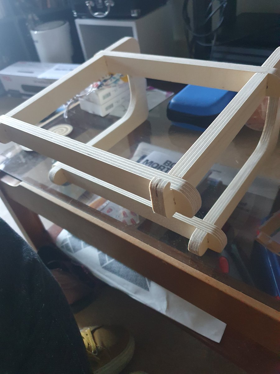 Today my laptop stand from <a href="/FlyingElephantP/">Flying Elephant Productions</a> arrived and I absolutely love it - I love that it's made from wood, it's Irish-made, and it's durable! 

And now I'm not hurting my back hunching over my laptop on the couch ❤