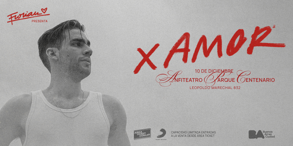 El 10 de diciembre, en el Anfiteatro del Parque Centenario, <a href="/florianfc/">Florian</a> presenta su reciente trabajo: “X amor”.

Conseguí tus entradas en el link de la bio.