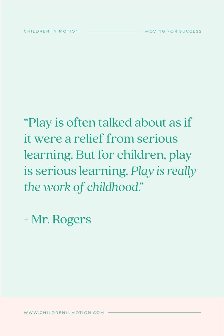 A lovely description of the importance of play by Mr. Rogers! As occupational therapists we promote functional play to motivate our patients towards achieving meaningful goals ✨🤸🏽‍♂️🎨 <a href="/Leeds_Childrens/">Leeds Children's Hospital</a> #OccupationalTherapy