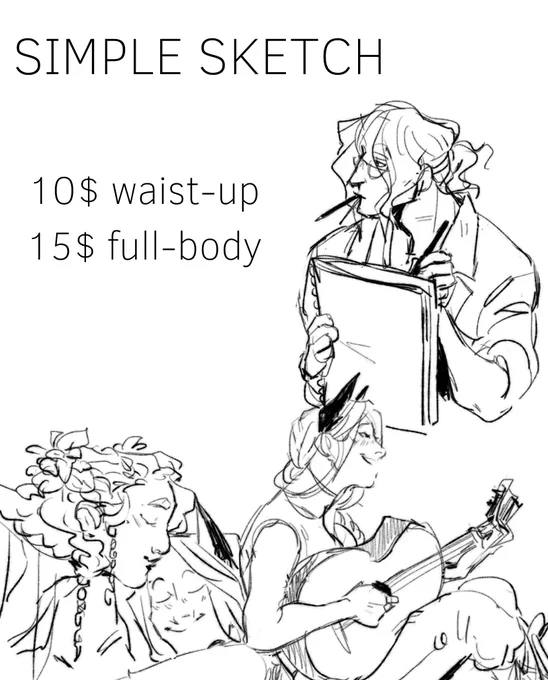 holiday season commissions!!! help me save for presents and/or treat yourself or your friend to a drawing of their fictional fave. these are gonna be open till the end of december!

DM me if you're interested or for any questions!

rts are highly appreciated! 