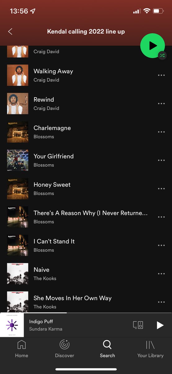 Neilc524's tweet photo. @KendalCalling releasing the official Spotify playlist. I see @BlossomsBand and @TheLathums are listed on there 👀. But no official announcement on these playing at Kendal (yet!) 🤞🏻 🤔 https://t.co/R1djOIFw29