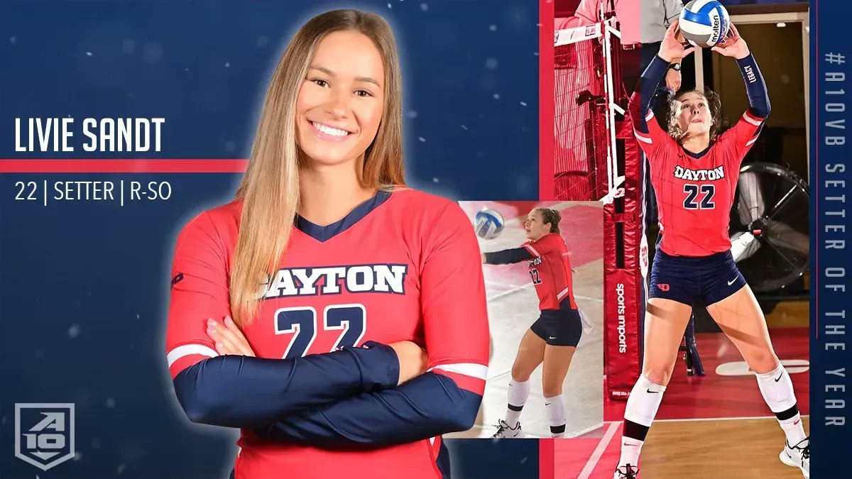 Livie Sandt, LS '19, was named the Atlantic 10 Setter of the Year! Livie handled primary setting duties for the University of Dayton this season, culminating with an A10 Championship. She will play in the NCAA tournament beginning Thursday, December 2. >> buff.ly/311T7HI