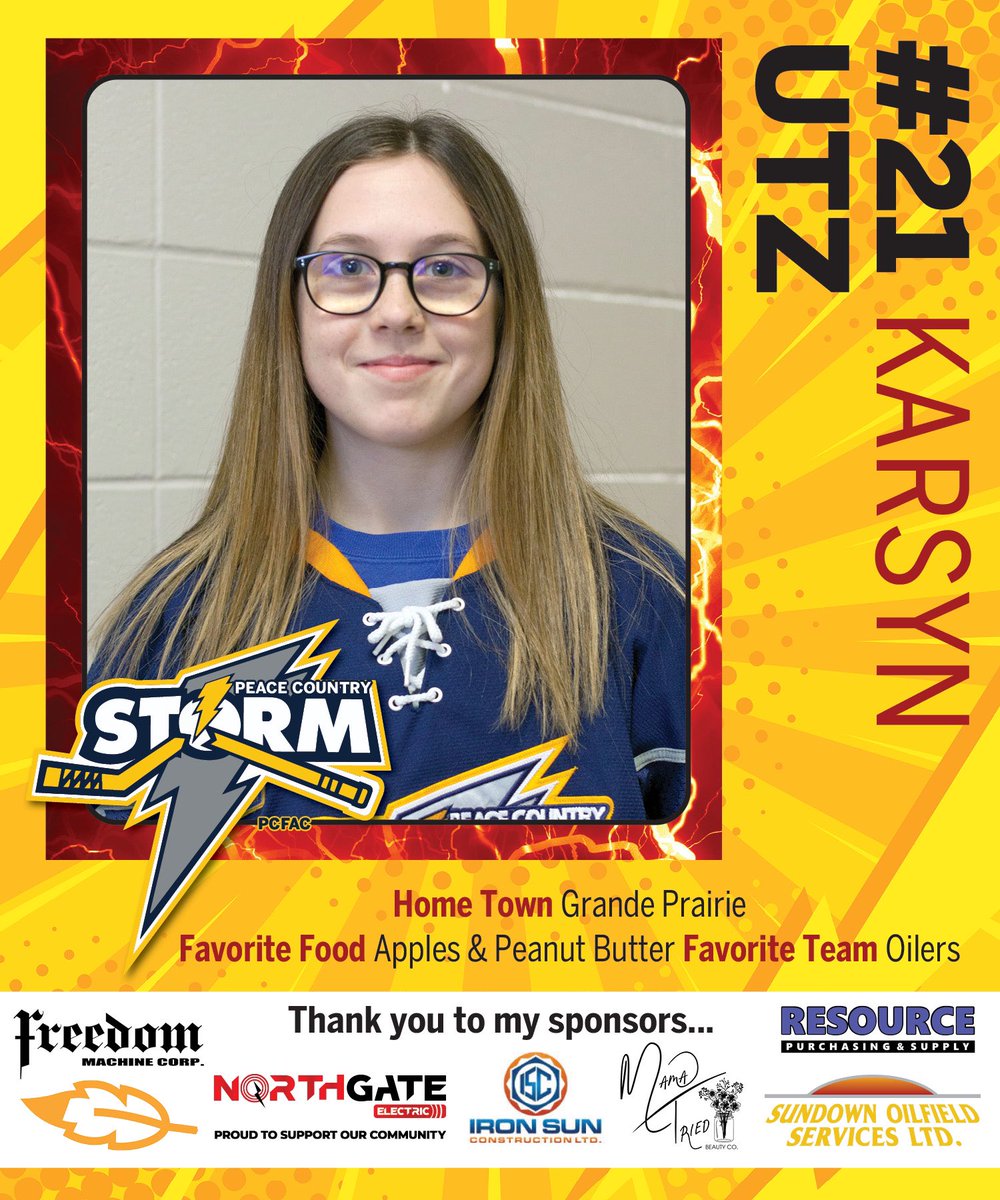 Up next for the U18’s Karsyn Utz!