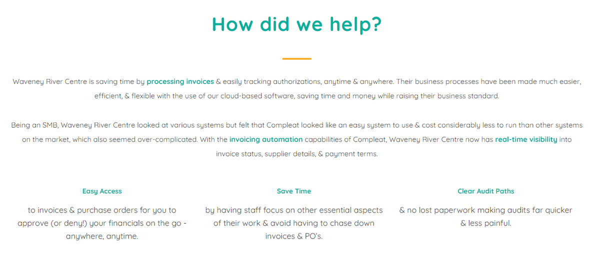 CompleatP2P's tweet photo. Waveney River Centre Success Story
Another happy customer leaves manual AP processes in their wake.
Find out more:https://t.co/WfWrExdkdo
#Apautomation #invocing #processinginvoices https://t.co/1MP7luCXoh