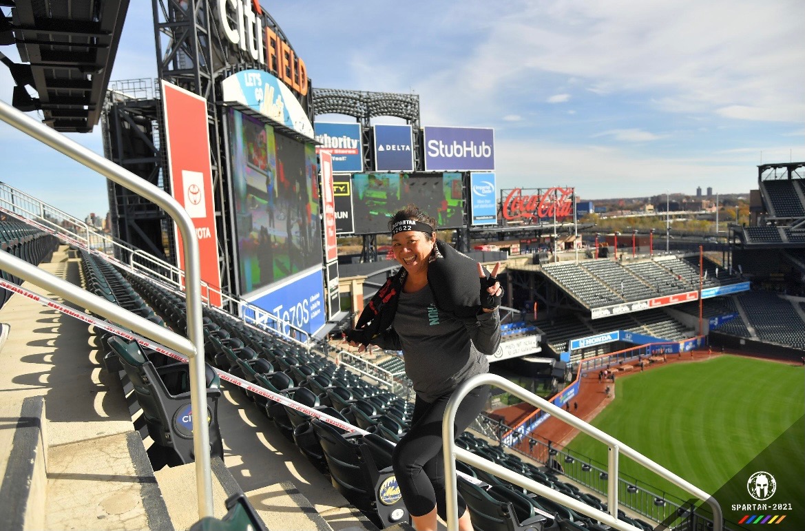 Sandbag carry. 5K <a href="/SpartanRace/">spartan</a> 11/20/21 <a href="/CitiField/">Citi Field</a>. Great day for a race!