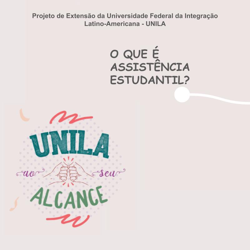 UNILAseualcance's tweet photo. Quer saber mais sobre assistência estudantil? Vem conosco! https://t.co/vaa1UzfYeV