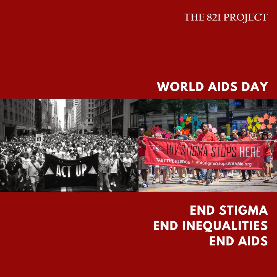 821Project's tweet image. The 821 Project wishes to recognize World AIDS Day. We stand in solidarity with those impacted by HIV/AIDS, memorialize those who have passed, and uplift local and global advocates leading the fight against this decades long pandemic. #WorldAIDSDay