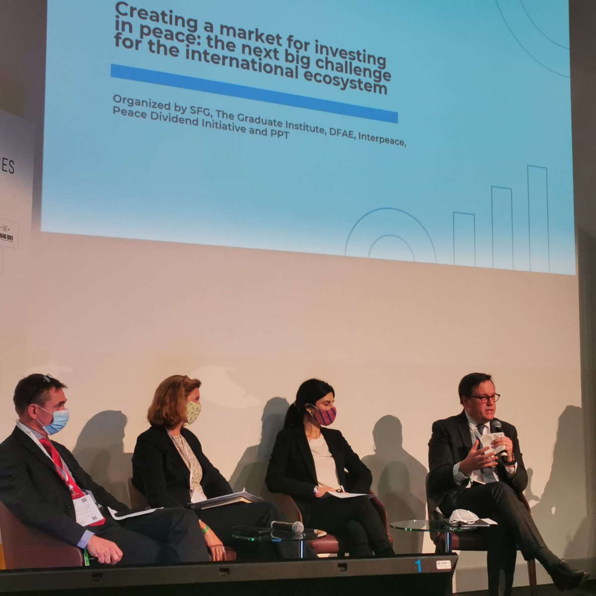 Interpeace_Org's tweet photo. “There are many ways to finance actions for peace but these can’t achieve the scale needed. We are launching the world’s first peace bonds – commercial structures guiding the design, use &amp; management of investments that impact peace.” -@Scott_M_Weber https://t.co/sTjcNXbPns