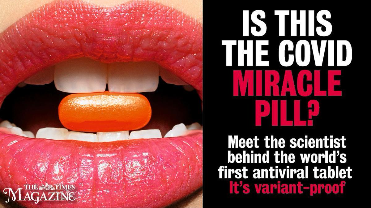 TimesMagazine's tweet photo. Molnupiravir halves the chances of being hospitalised with coronavirus. Dr George Painter is the remarkable man who developed the groundbreaking medication https://t.co/DXoT1pC9yv  #covid #antiviral #Molnupiravir https://t.co/p69PpdfDC9