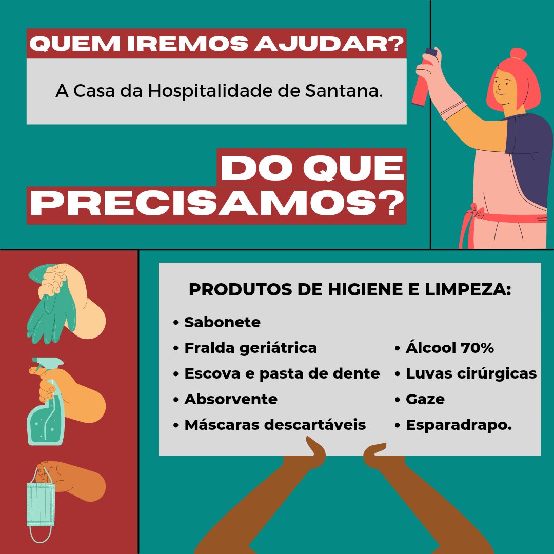 cariapunifap's tweet photo. O CARIAP (em parceria com a Atlética Leviatã, CAGEO e CADISP) irá realizar uma ação solidária para arrecadar produtos de higiene e limpeza para a Casa da Hospitalidade de Santana. https://t.co/o5pG6SuoU6
