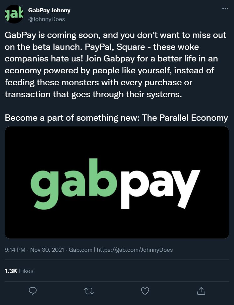 emerson_chris's tweet photo. 🐸💵 #GabPay
📰 https://t.co/8Cy509SF3B #GetOnGab https://t.co/36vbZL7OCX
💀 #PayPal #Square #Stripe #Coinbase https://t.co/kw3yyhGv9t