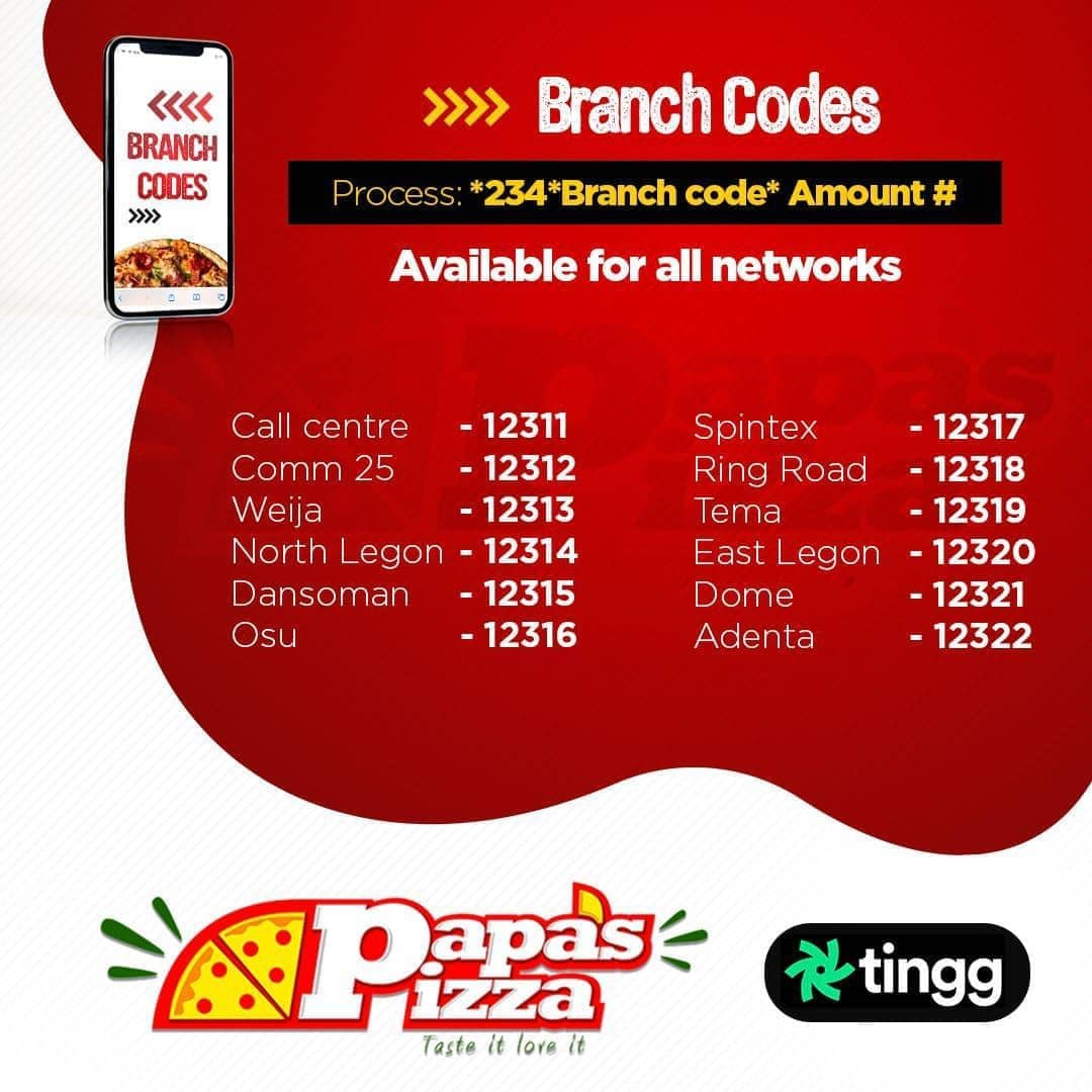 Get Papa's Pizza Osu branch at Pizarea