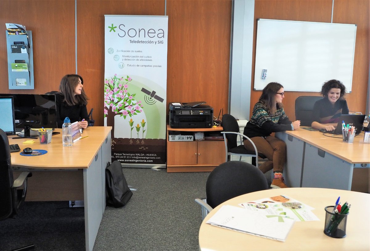 SONEAima's tweet photo. Encantadas en nuestra nueva oficina en @WALQAPT, ¡lo estábamos deseando! 💃💃💃 #SONEA👩‍🌾 #teledeteccion🛰️ #agricultura🌾 https://t.co/tniXki4E2g