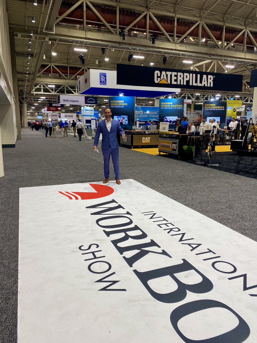 Nice to finally be back in New Orleans at <a href="/WorkBoat/">WorkBoat</a> for 2021. #Military #offshore #maritime #cruiseline #shipping #innovation #crew #seably #technology #software #shipyards #newbuild #containers #cruise <a href="/DouglasDiggle/">Douglas S. Diggle, BBA, MBA 🇺🇸</a>