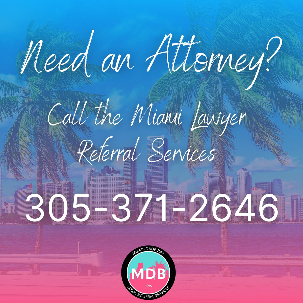 Miami-Dade Bar Legal Referral Services tweet media