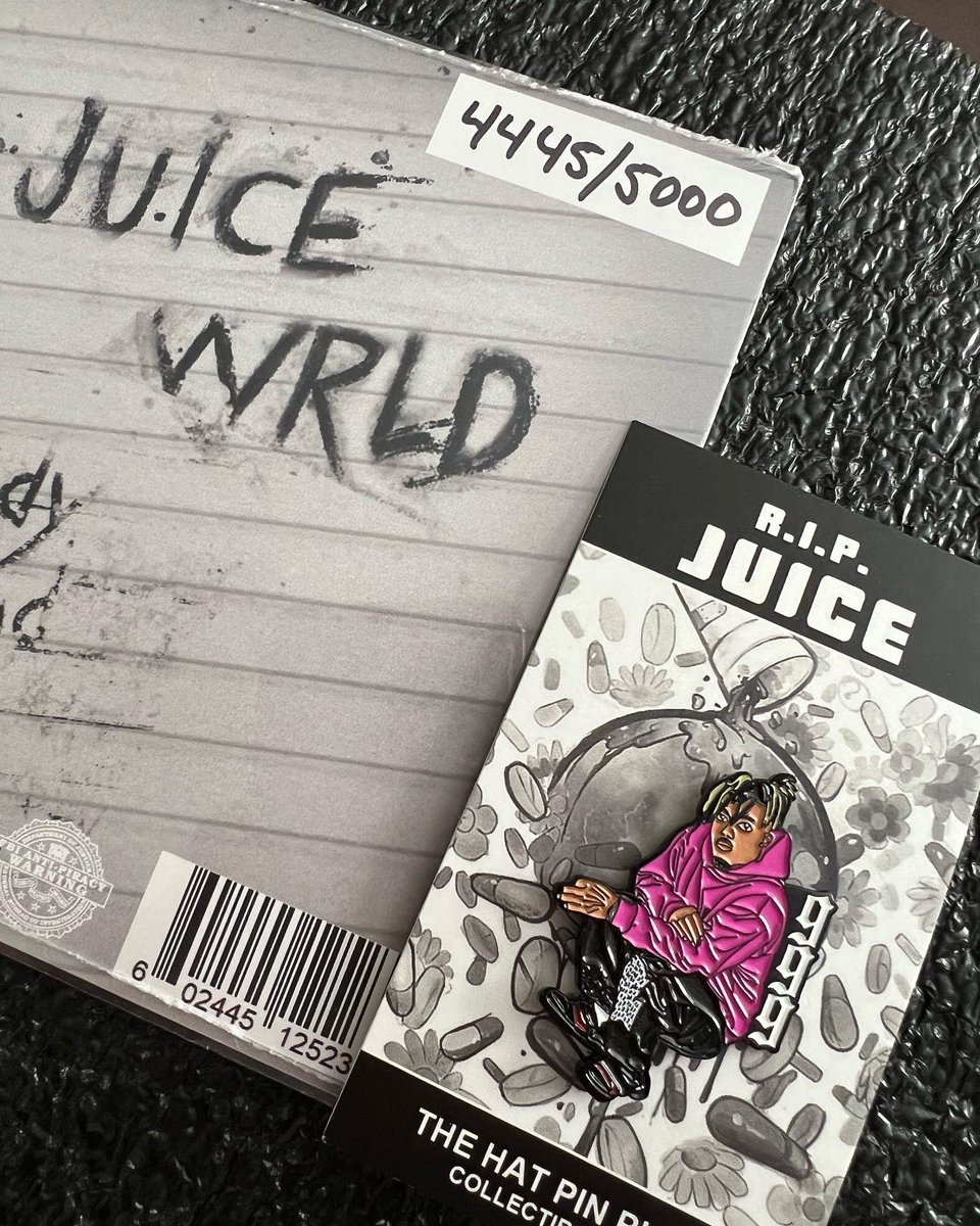 PinPlug's tweet photo. GIVEAWAY TIME 🎁

JUST RT &amp; COMMENT 999 to enter! 

It’s a big month for Juice Wrld, tomorrow is his birthday, plus his album &amp; documentary drop next week. 

I’m giving away an enamel pin &amp; a limited to 5000pc copy of his single from his album. 
Ends Sunday, good luck!
#Juicewrld https://t.co/8LGXgeixFM