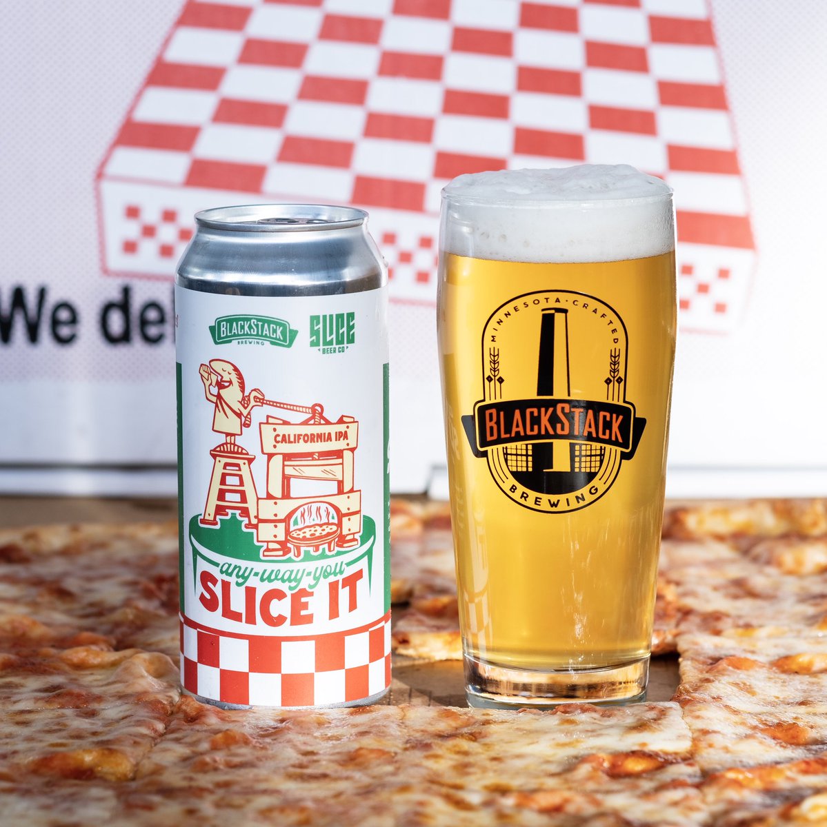 🔪🍕ANYWAY YOU SLICE IT🔪🍕 California IPA (7.2%) Schemed up with our No-Cal Buds @slicebeerco. Crispy, Lean & Resinous with our hand-selected Idaho 7 Cryo & HBC 586. Is it West Coast or California Style? All we know for sure is that it’s 🔥… Anyway You Slice It.