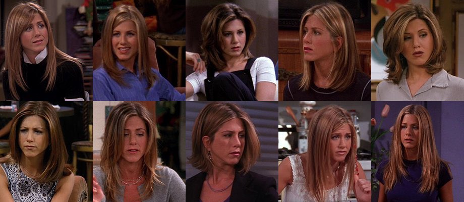 Which is your favourite and least favourite hairstyle Rachel has had over  the seasons? : r/howyoudoin