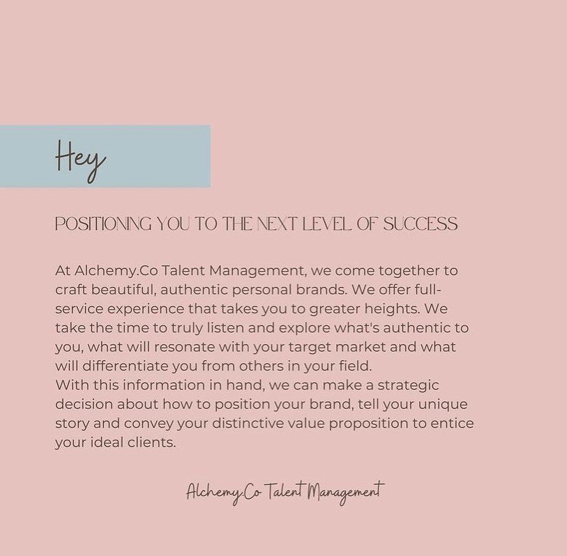 Alchemy.co Talent Managment tweet media
