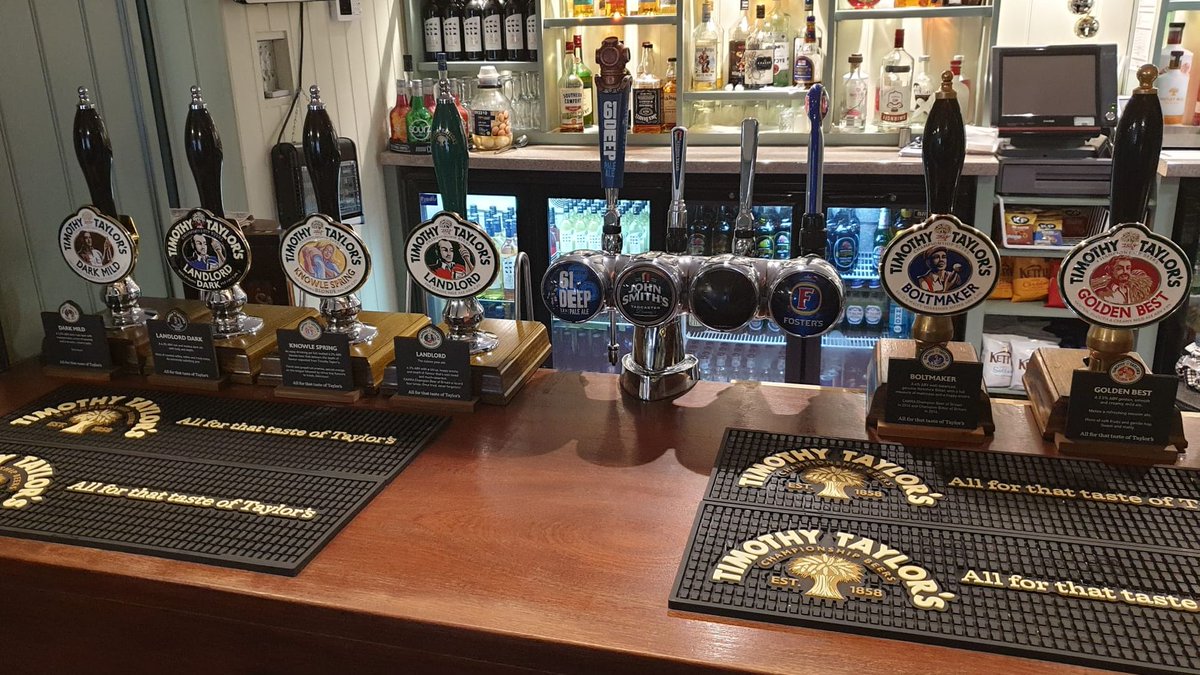 TimothyTaylors's tweet photo. You never get tired of seeing a cask line up like that 😍

It's Timothy Taylor's Tap Takeover time at The Royal Oak Inn, Moorhouse! Running until 6 December, so hurry and find your favourite! https://t.co/65Ah0Pk7b4