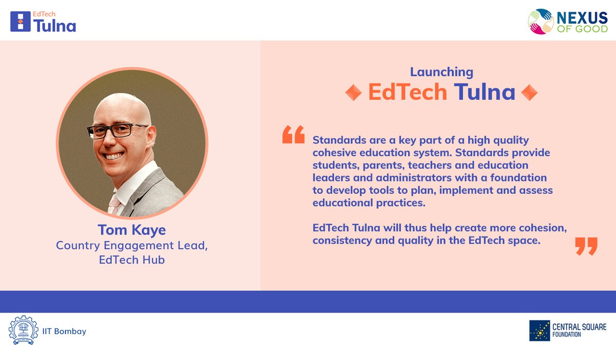 EdtechTulna's tweet photo. Tom Kaye, Country Engagement Lead at EdTech Hub speaks towards role of evidence and standards in the #EdTech ecosystem at the #EdTechTulna launch.
Learn more on https://t.co/puSqSi6NWX
Missed the launch? Watch it here: https://t.co/yDwFfOD5Ax https://t.co/TdVCbutm3a