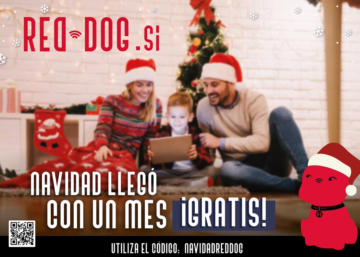 RedDogMx1's tweet photo. 🎄Pasa estas fiestas decembrinas con la jauría de #RedDog con esta promoción que trae para todos aquellos que quieren ser parte de la familia que ya cuenta con #ElInternetMásFácil 🐕

*Aplican restricciones. https://t.co/2nSq39tAYE